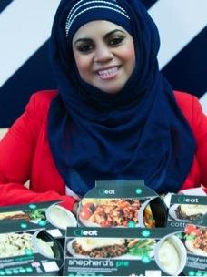 Eat traditional English and Italian food, but also Halal